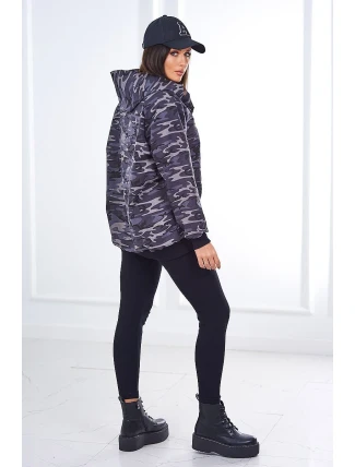 3dielna súprava Vresoviská blúzka, top a legíny čierna + grafit