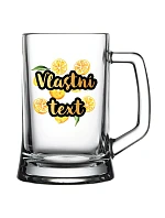 Personalizovaný pohár na pivo s letným ovocím Personalizovaný pohár na pivo s letným ovocím