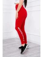 Dámske legíny 8882 Červená - Kesi