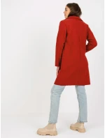 Dámsky kabát TW EN BI 7372.18 tmavo oranžový