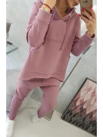 Súprava nohavíc Baggy tmavo ružová
