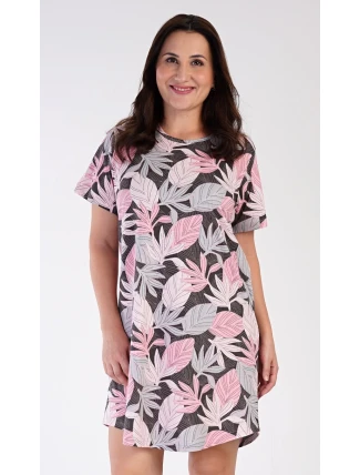 Dámska nočná košeľa s krátkym rukávom Evita