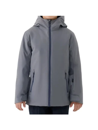 Chlapčenská lyžiarska bunda 4F M0820 tmavosivá 4FJWAW25TTJAM0820 23S