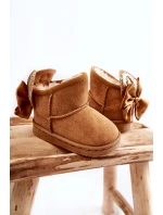 Dziewczęce Ocieplane Śniegowce Z Kokardkami Camel Meriva