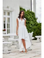 Večerné šaty SUK0410 biele - Roco Fashion Večerné šaty SUK0410 biele - Roco Fashion