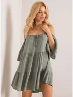 Dámske šaty-TW-SK-BI-80840.20 khaki Dámske šaty-TW-SK-BI-80840.20 khaki