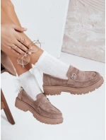 Dámske semišové béžové mokasíny FashionStreet ZY1128 Dámske semišové béžové mokasíny FashionStreet ZY1128