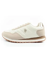 U.S. Polo Assn Dámske športové tenisky Módne pohodlné Ecru Women's