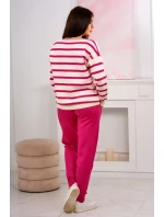 Sveter set Pruhovaná mikina + Nohavice fuchsie Sveter set Pruhovaná mikina + Nohavice fuchsie