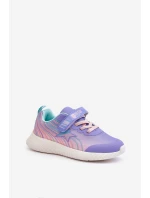 Lekkie Dziecięce Buty Sportowe Memory Foam System Big Star LL374151 Fioletowe