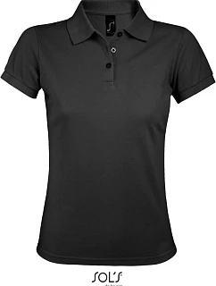 SOL'S Prime Women Dámske piqué polo z hrubej bavlny 25.0573 tmavošedé