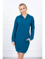 Morské šaty s kapucňou