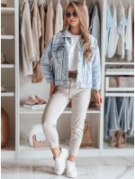 Dámske nohavice s opaskom MADELINA light beige FashionStreet UY2623