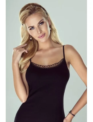 Čierna dámska košieľka Eldar Delfina Plus 2XL-3XL