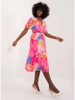 Šaty DHJ SK 13162 3.90 tmavoružová