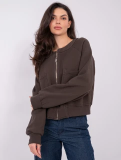 WT BL mikina A1452.99 tmavohnedá