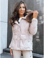 Dámska zimná bunda SNOW beige FashionStreet TY3817 Dámska zimná bunda SNOW beige FashionStreet TY3817