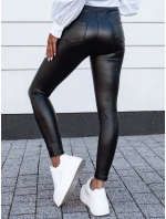 Dámske voskované nohavice s vysokým pásom TARMZ black FashionStreet UY2154 Dámske voskované nohavice s vysokým pásom TARMZ black FashionStreet UY2154
