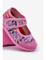 Kapcie Milami Dziecięce Na Rzep W Pandy Różowe Esnia