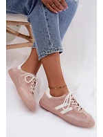 Kožené semišové dámske tenisky Ismina Pink Kožené semišové dámske tenisky Ismina Pink