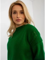 BA SW 8043 jumper.08X tmavo zelená