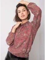 Blúzka D50039F11031A tmavo ružová