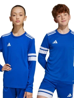 Detské tričko adidas Squadra 25 s dlhým rukávom modré JJ0046