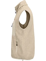 SOL'S Fury Bodywarmer – fleecová vesta Sherpa 25.4041, strihaná béžová/béžová SOL'S Fury Bodywarmer – fleecová vesta Sherpa 25.4041, strihaná béžová/béžová