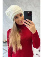 Dámska čiapka Larisa K395 ecru