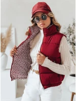 URBANELLE dámska prešívaná vesta bordová FashionStreet TY4972 URBANELLE dámska prešívaná vesta bordová FashionStreet TY4972