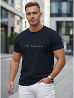 Pánske bavlnené tričko s nápisom Los Angeles tmavomodré FashionStreet NX5099R Pánske bavlnené tričko s nápisom Los Angeles tmavomodré FashionStreet NX5099R