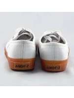 Biele tenisky s kontrastnou podrážkou (AW0212-02)