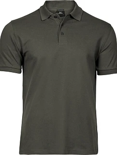 Tee Jays TJ 1405 Pánske luxusné ťažké strečové piqué polo tričko 18.1405 tmavozelené