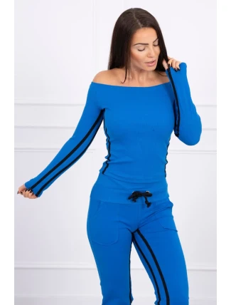 Súprava s dvojitým lemovaním nevädza modrá Súprava s dvojitým lemovaním nevädza modrá