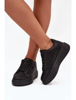 Sneakersy Damskie Na Platformie Big Star SS274244 Czarne