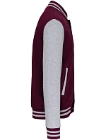 Kariban K 497 Unisexová mikina „Teddy“ 20.K497 vínová/oxfordská šedá Kariban K 497 Unisexová mikina „Teddy“ 20.K497 vínová/oxfordská šedá