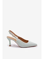 Dámské sandály na podpatku s lemovkou Mentha Relmira