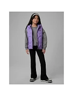 Dievčenská bunda bez rukávov s kapucňou 4F 4FJRSS26TVJAF355-51S deti