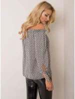 Blúzka D52211W10987B čiernobiela