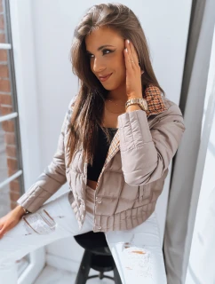 FIORELLA béžová FashionStreet dámska obojstranná prechodná bunda TY3562