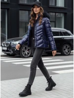 Dámska zimná bunda s kapucňou CRUNKIES navy blue FashionStreet TY4491