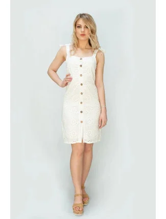 Vyšívané šaty na ramienkach (583ART)