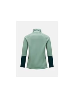 Dámska mikina PEAK PERFORMANCE W Rider Essentials Midlayer Zip Jacket, zelená farba Dámska mikina PEAK PERFORMANCE W Rider Essentials Midlayer Zip Jacket, zelená farba