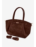 Nellia Shopper Kabelka z imitace semiše Čokoládová