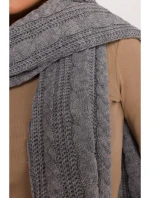 M898 Pletená šatka - sivá
