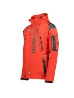 Geographical Norway Pánska športová bunda Techno MEN 056 BS3 s nastaviteľnou kapucňou nepremokavá červená (WU1060H/GN) pánska