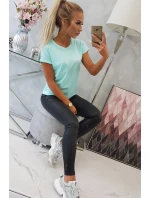 Nakupovanie je moja kardio mätová blúzka Nakupovanie je moja kardio mätová blúzka