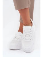Sneakersy Damskie Na Platformie Big Star SS274590 HI-POLY SYSTEM Białe