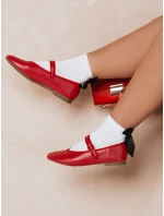 Dámske baleríny na zips ELLICAN červené FashionStreet ZY0661 Dámske baleríny na zips ELLICAN červené FashionStreet ZY0661