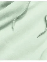 Dlhá tepláková mikina v pistáciovej farbe (YS10005-39)